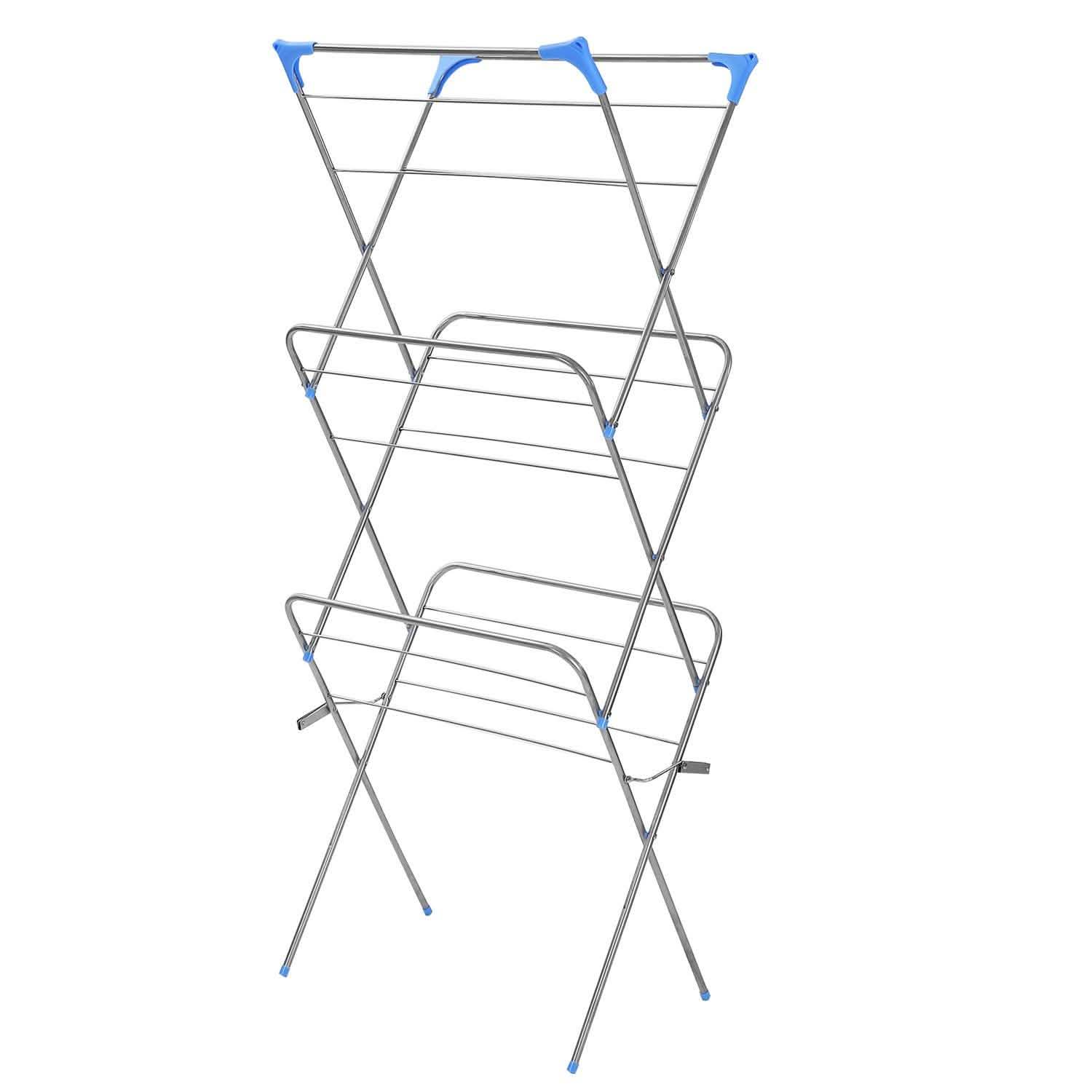 3 Tier Laundry Rack Foldable Clothes Drying Rack Closet & Storage - DailySale