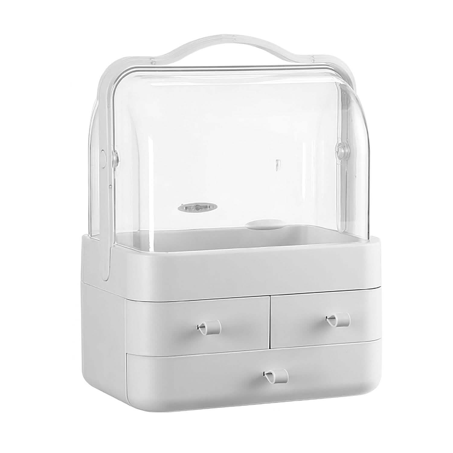 3-Tier Makeup Organizers Cosmetic Storage Box with Dustproof Waterproof Lid Closet & Storage - DailySale