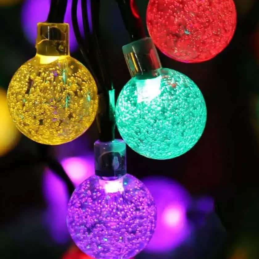 30 LED Solar String Ball Lights Outdoor Waterproof Garden Decor String & Fairy Lights - DailySale