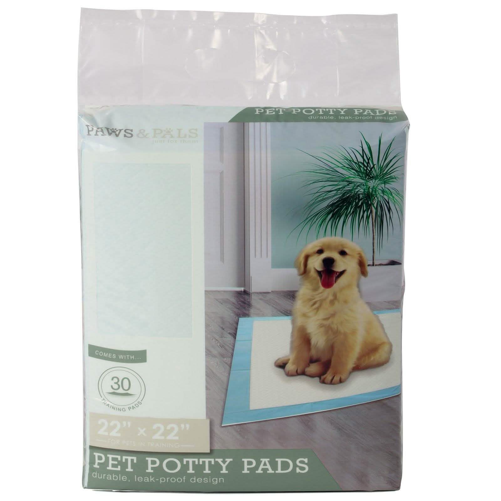 30-Pack: Paws & Pals Puppy Pee Pads Potty Training Leak-Proof Pet Supplies - DailySale