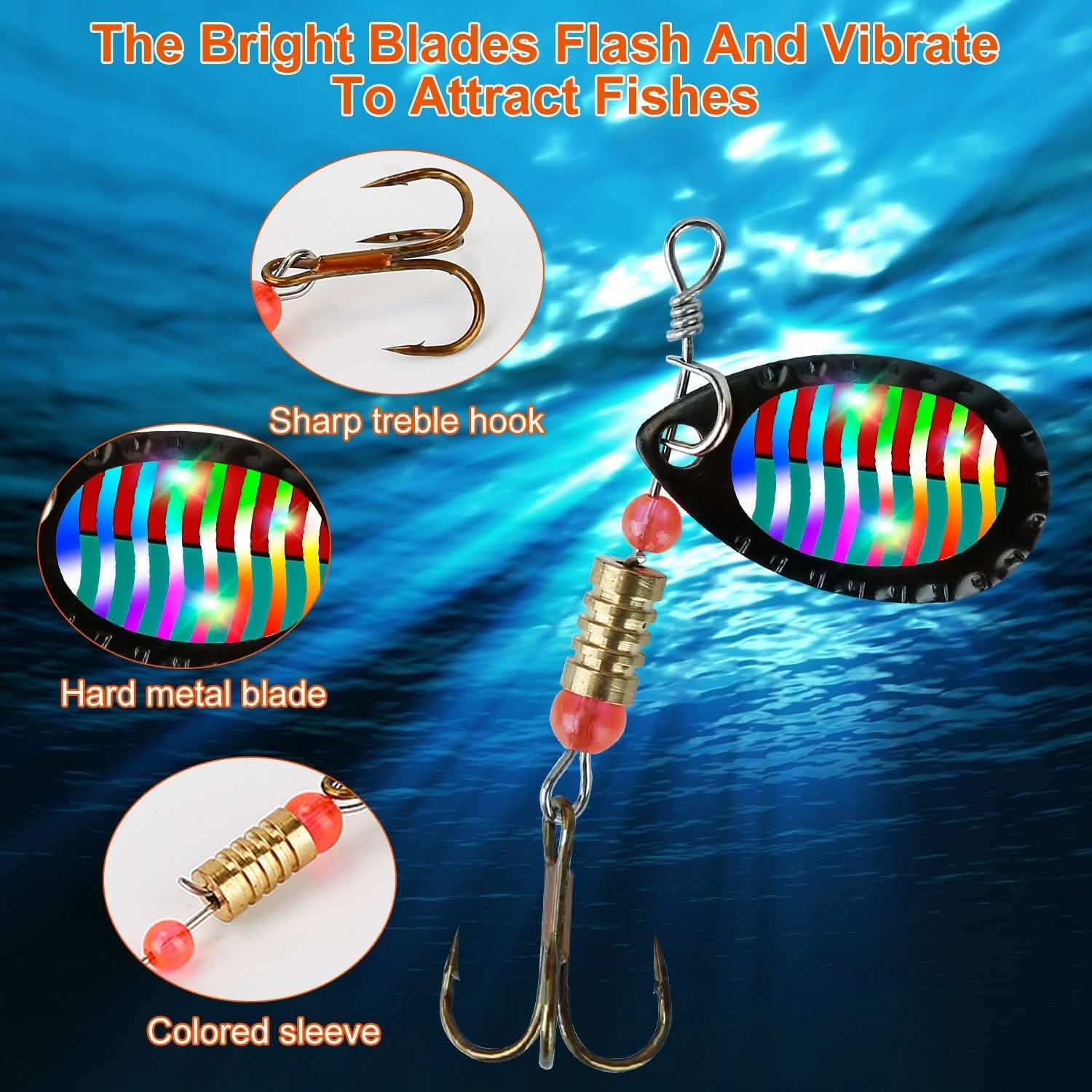 30-Piece: Fishing Metal Spoon Lures Kit Sports & Outdoors - DailySale