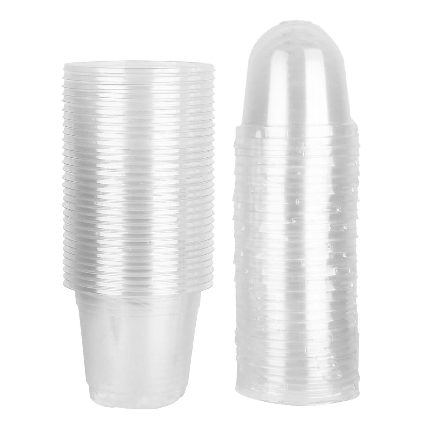 30-Pieces: Plant Nursery Pots PET Flower Seed Starting Pots Container with Dome Drainage Holes Garden & Patio - DailySale