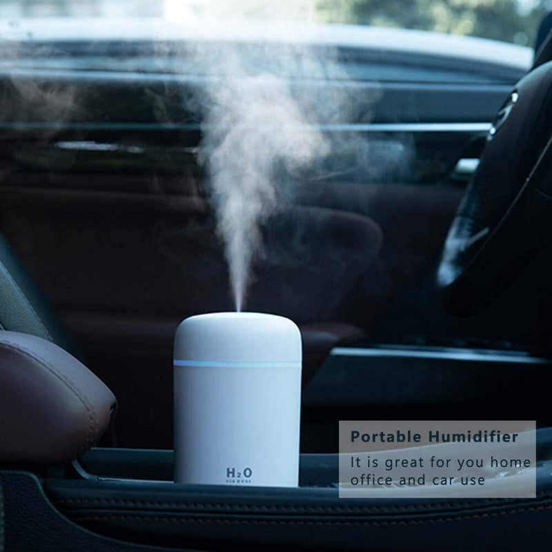 300ml Mini Portable Humidifier Ultra Quiet Aromatherapy Essential Oil Wellness - DailySale