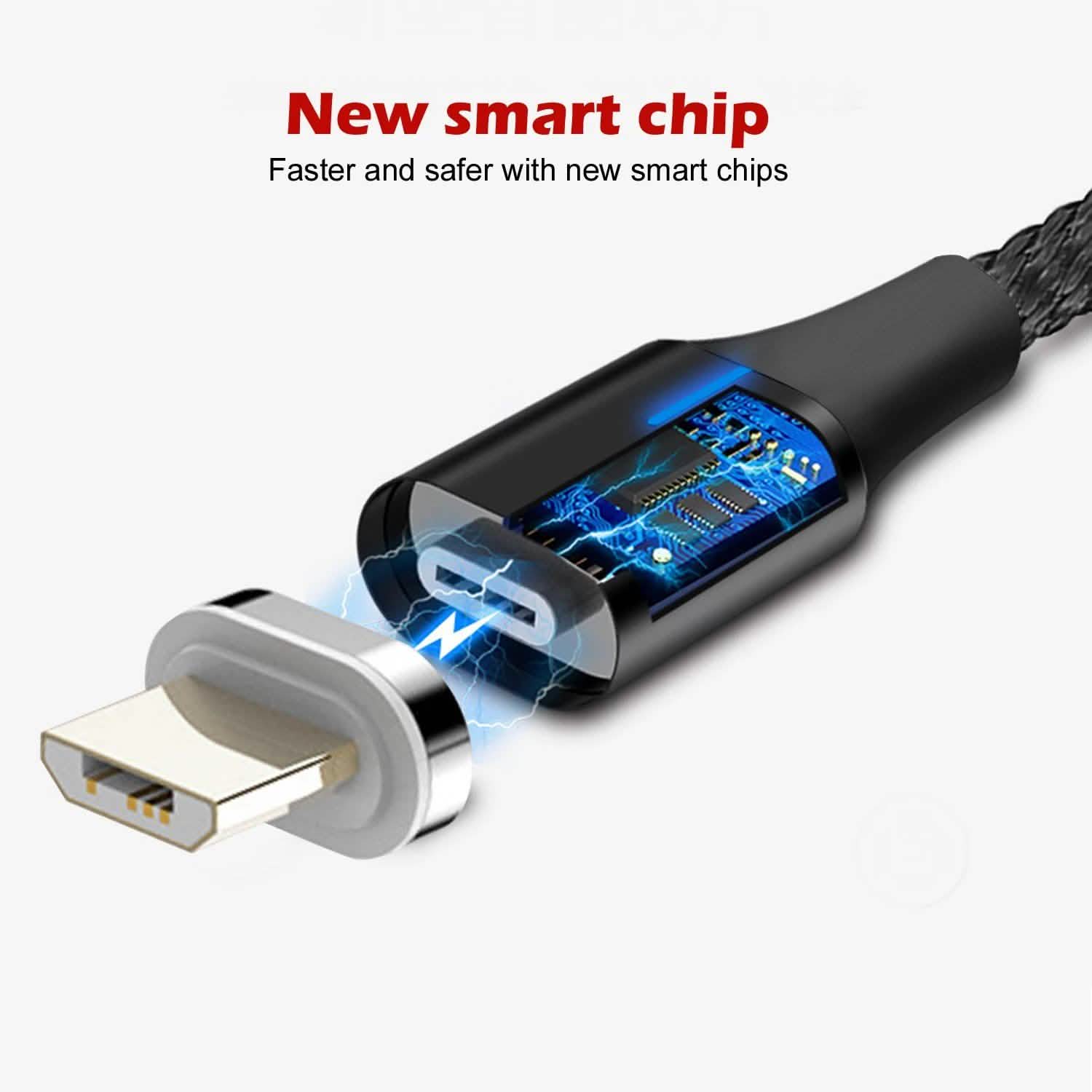 3.0A Magnetic Micro USB Android Interface Fast Charging Mobile Accessories - DailySale