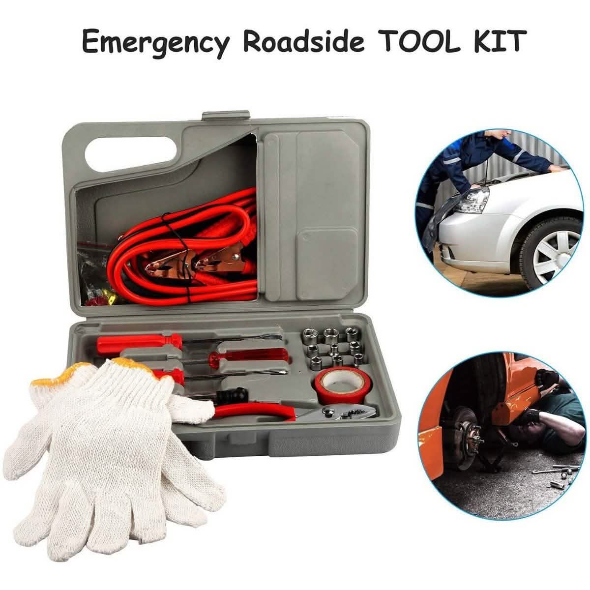31-Piece: Emergency Roadside Tool Kit Auto Accessories - DailySale