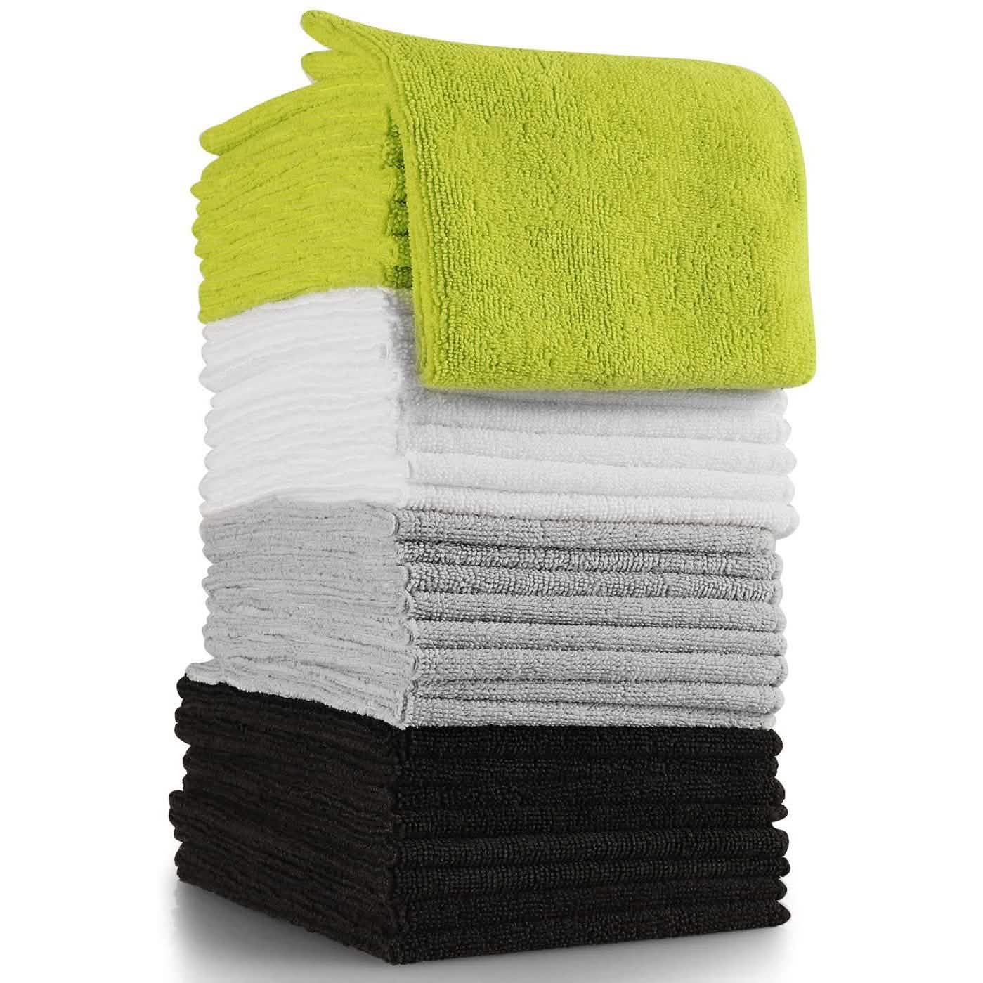 32-Pack: OxGord Microfiber Cleaning Cloth Automotive - DailySale