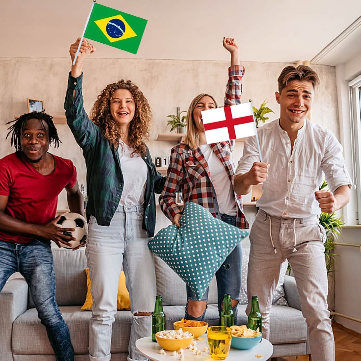 32-Pieces: World Cup 2022 Participating National Teams Flags Sports & Outdoors - DailySale