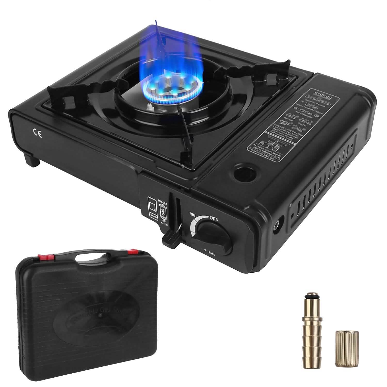 3300W Portable Camping Stove Butane Canister Dual Fuel Burner Sports & Outdoors - DailySale