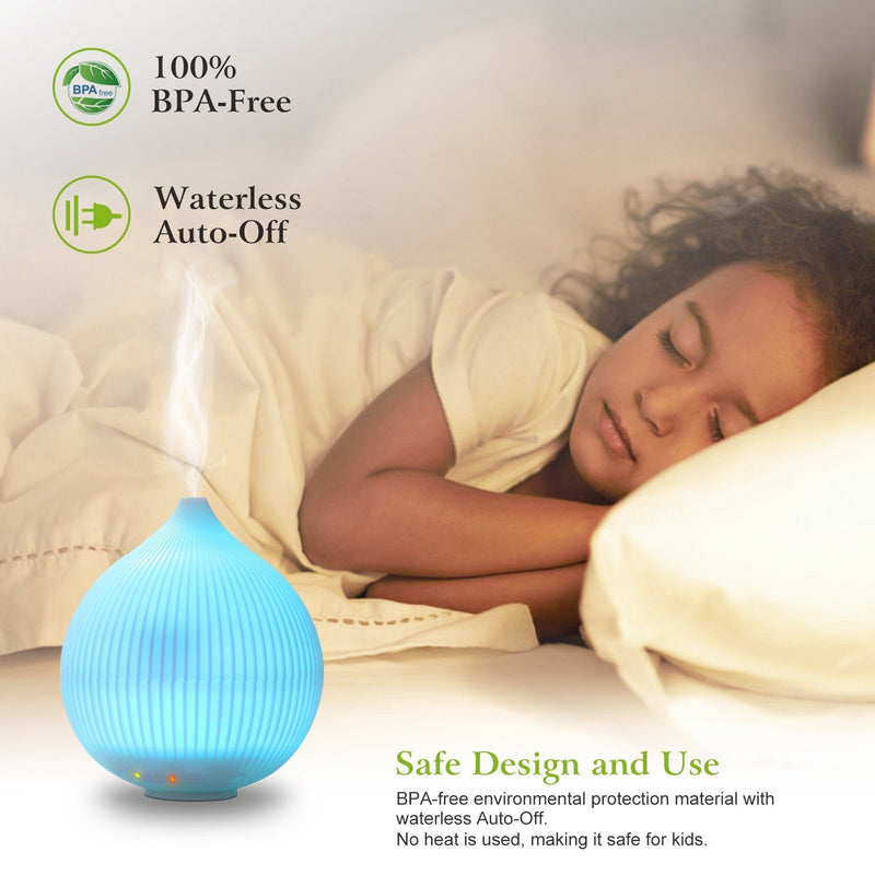 330ml Cool Mist Humidifier with 7 Color LED Lights Wellness - DailySale