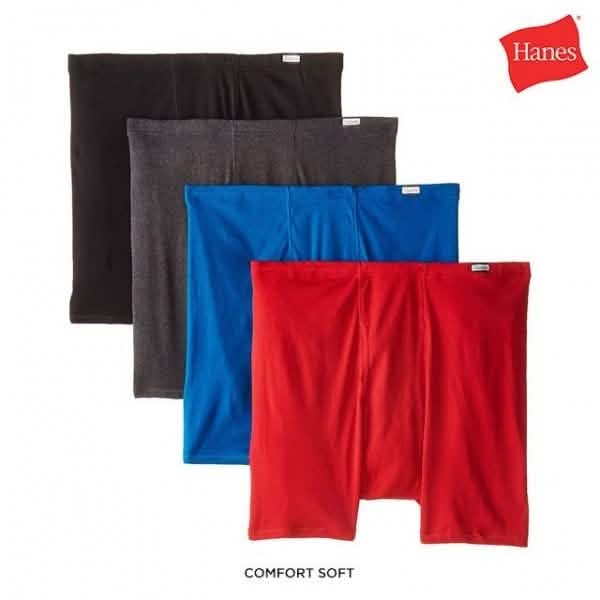 4-Pack: Hanes 100% Cotton Boxer Briefs - Size: Small - DailySale, Inc