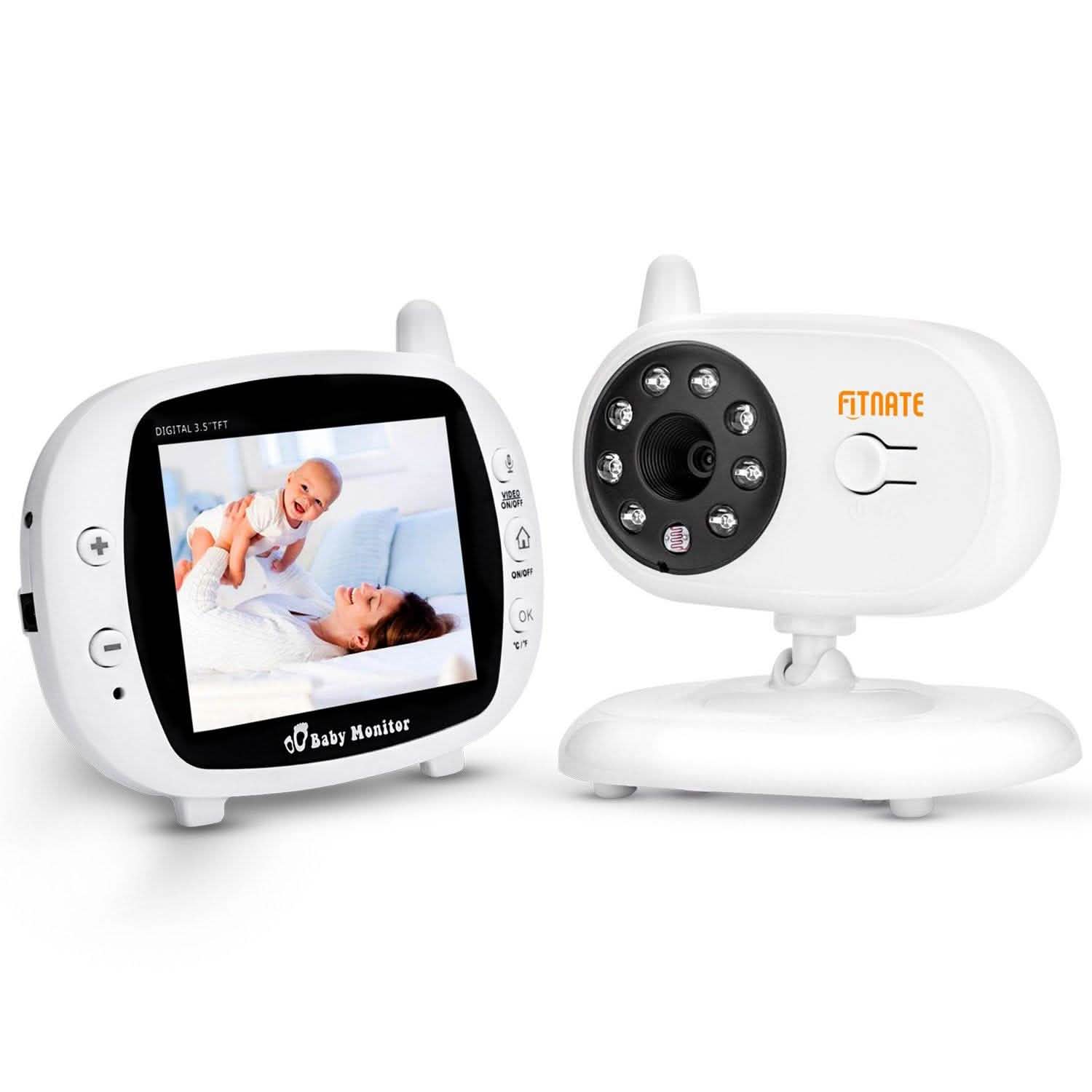 3.5" Audio Video Baby Monitor Wireless Digital Camera Night Vision Safety Viewer Baby - DailySale