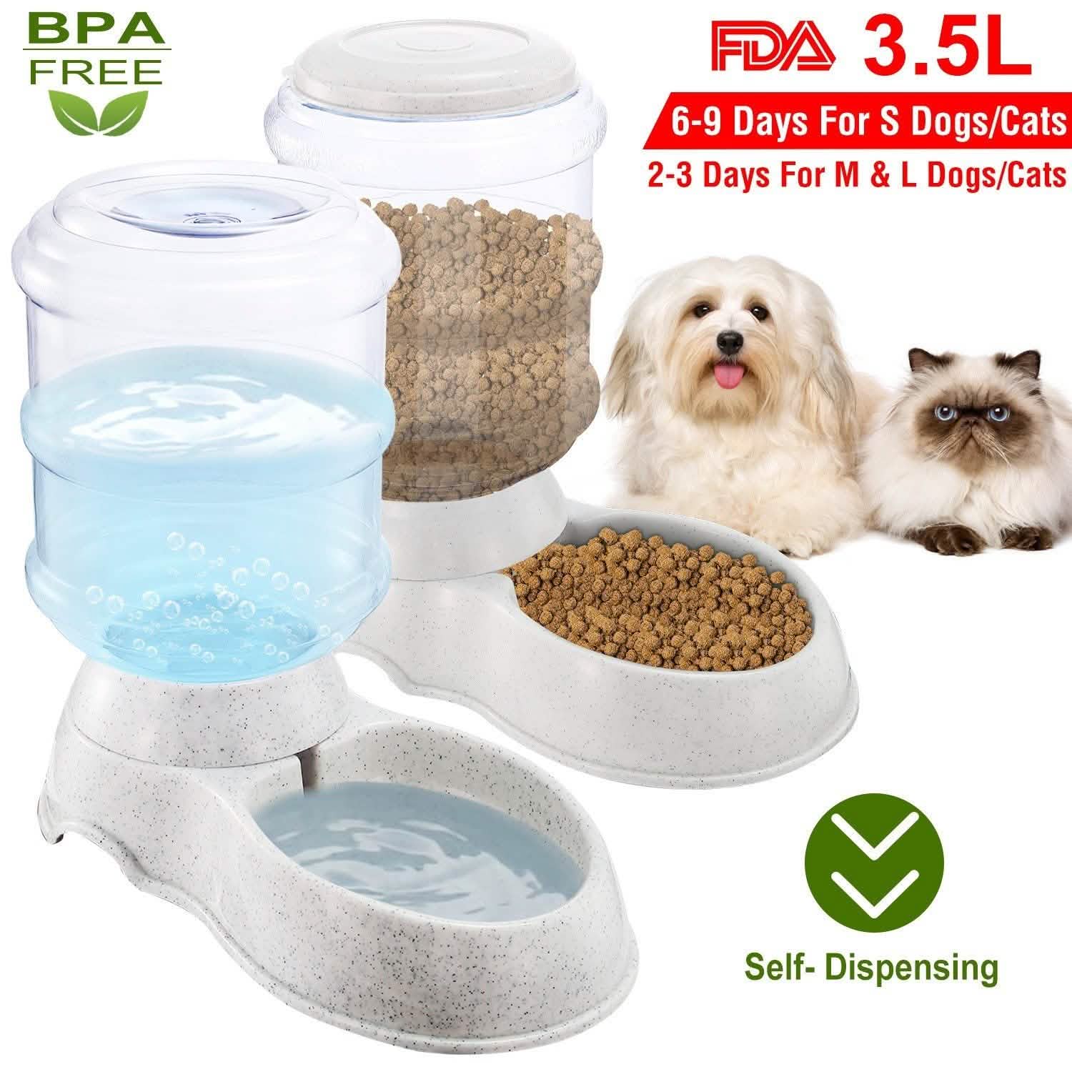 3.5L/1 Gal Pet Water Dispenser Self-Dispensing Pet Supplies - DailySale