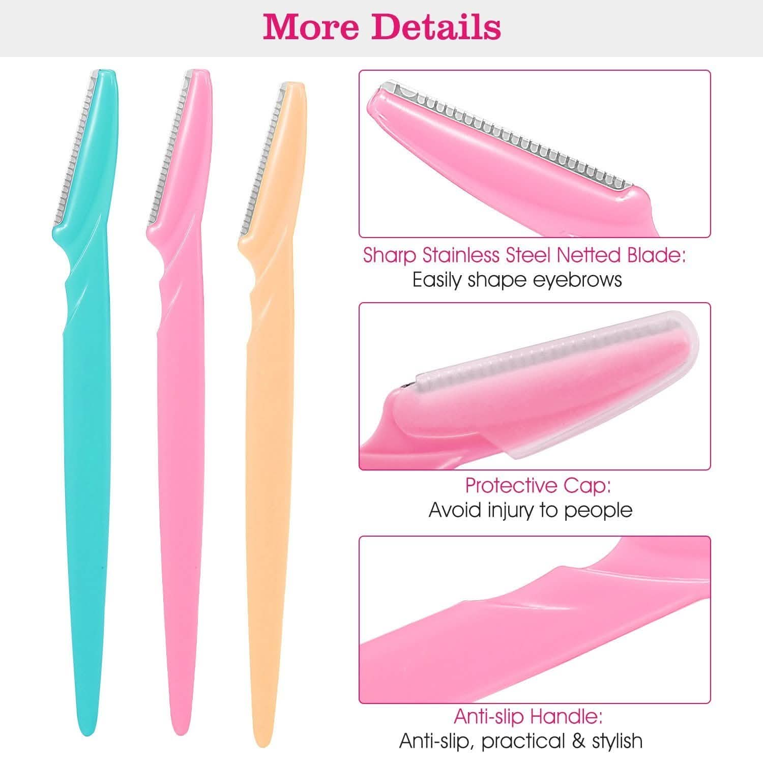 36-Pieces: Women Eyebrow Razor Trimmer Beauty & Personal Care - DailySale