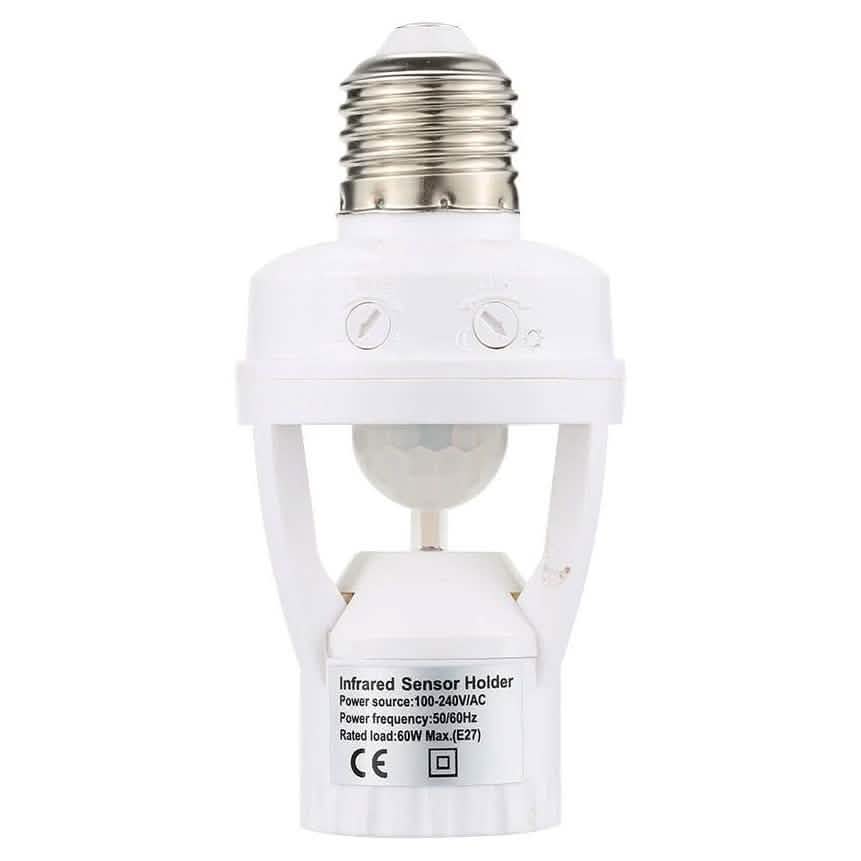 360 Degree Detection PIR Infrared Motion Sensor E27 LED Light Indoor Lighting - DailySale