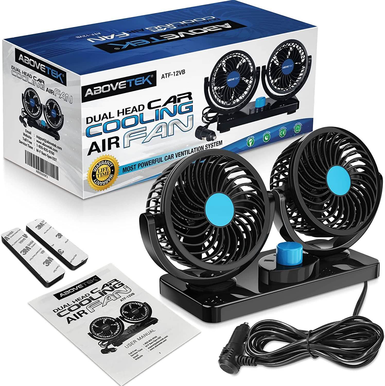 360 Degree Rotatable Car Fan Automotive - DailySale