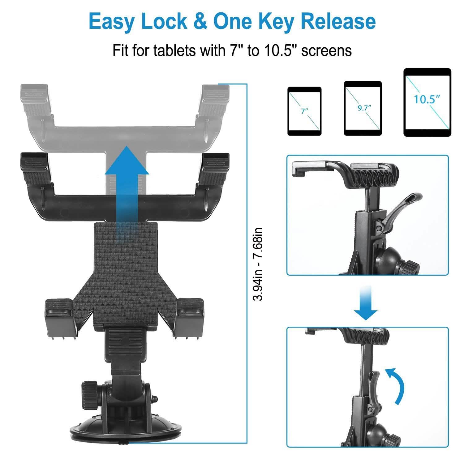 360° Car Windshield Tablet Mount Automotive - DailySale