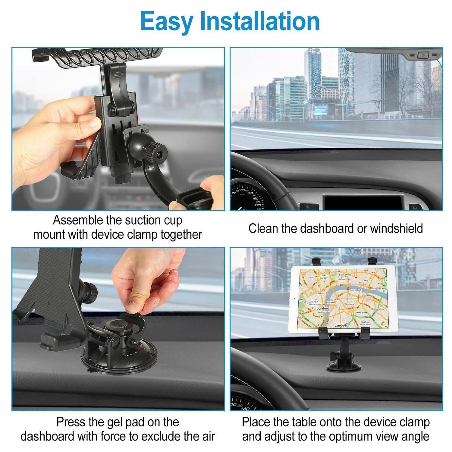 360° Car Windshield Tablet Mount Automotive - DailySale