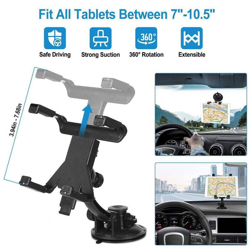 360° Car Windshield Tablet Mount Automotive - DailySale