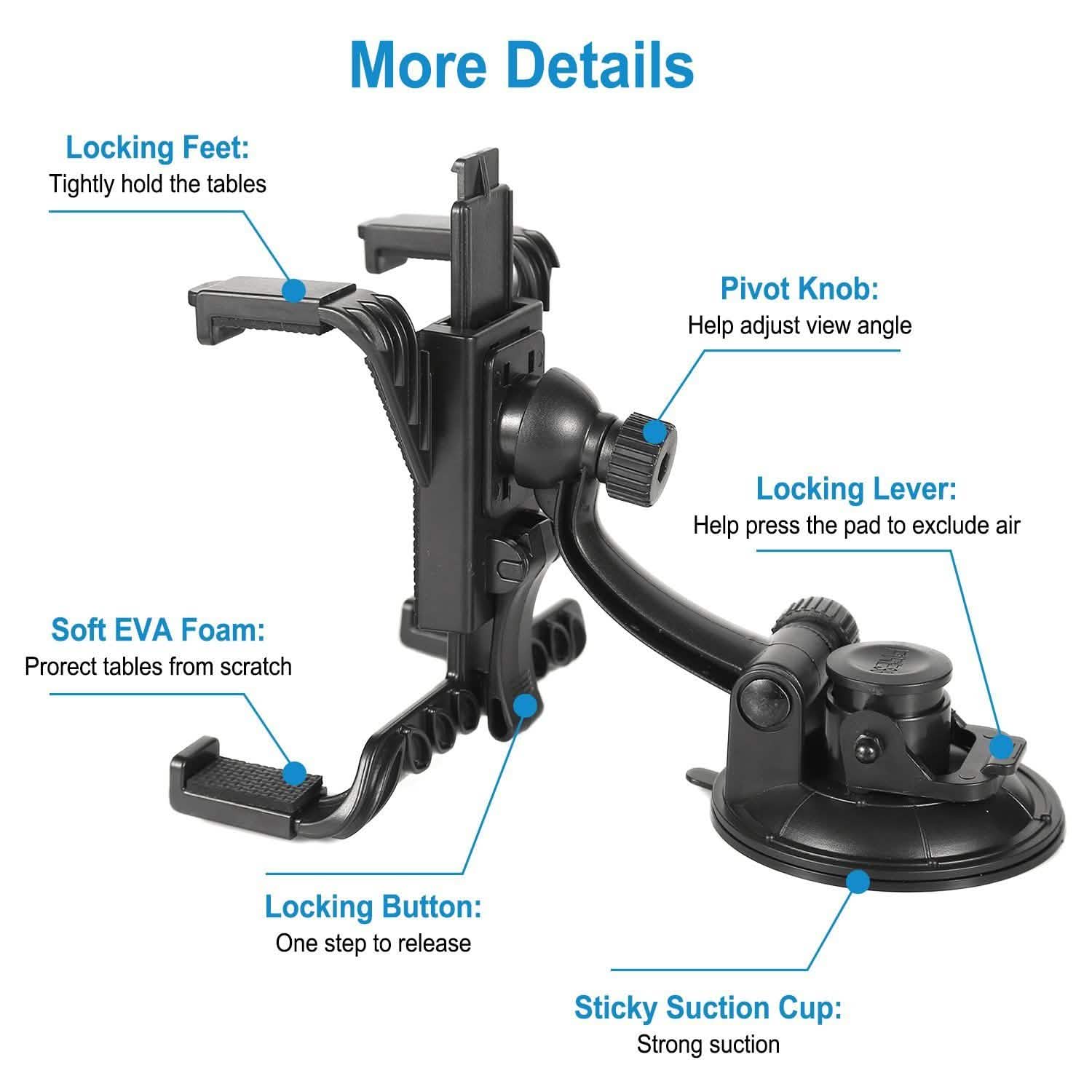 360° Car Windshield Tablet Mount Automotive - DailySale