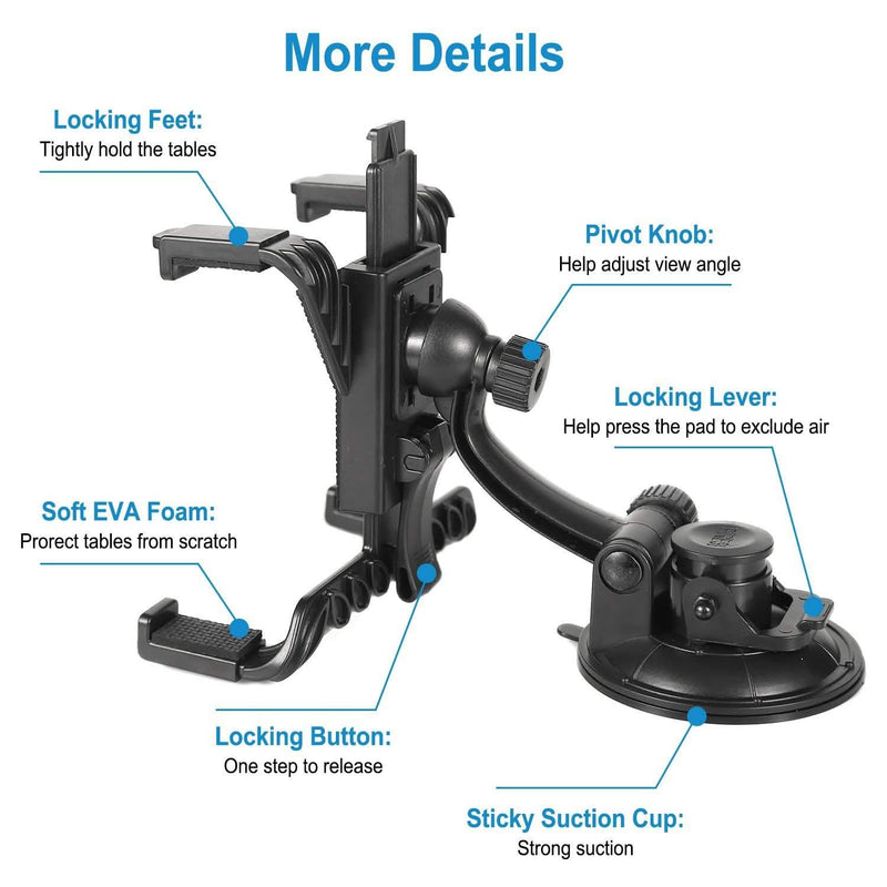 360° Car Windshield Tablet Mount Automotive - DailySale