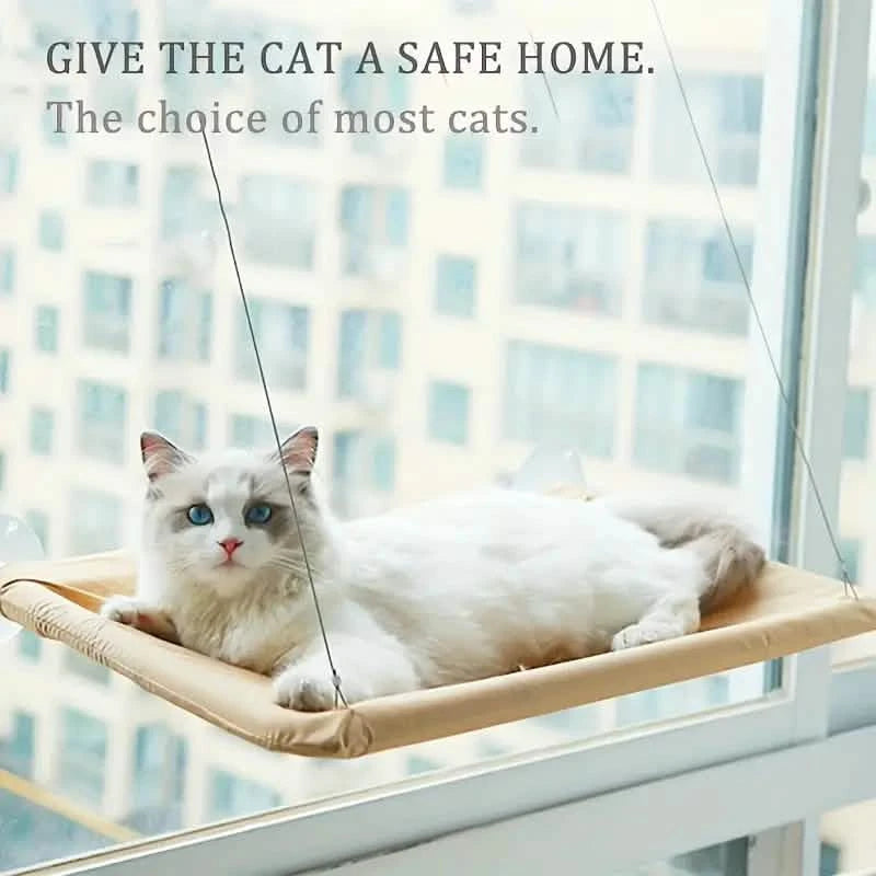 360° Cat Window Hammock: A Space-Saving Sunny Seat for Indoor Cats! Pet Supplies - DailySale