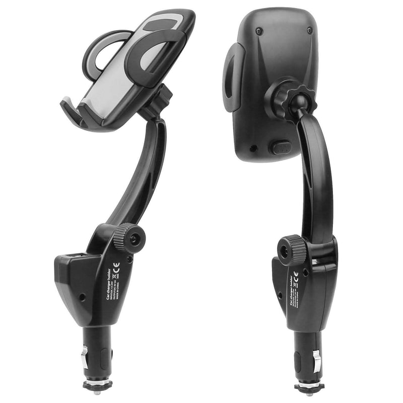 360° Dual USB Smartphone Mounting Car Charger Automotive - DailySale