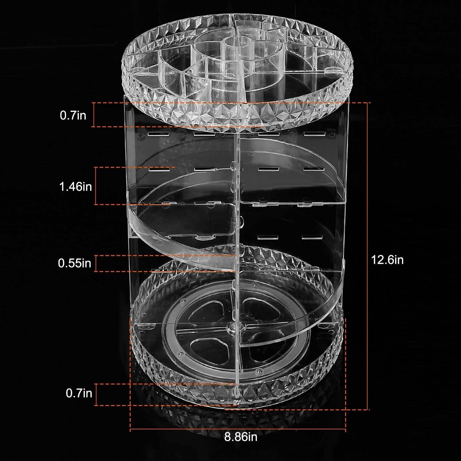 360° Rotating Make Up Organizer Beauty & Personal Care - DailySale