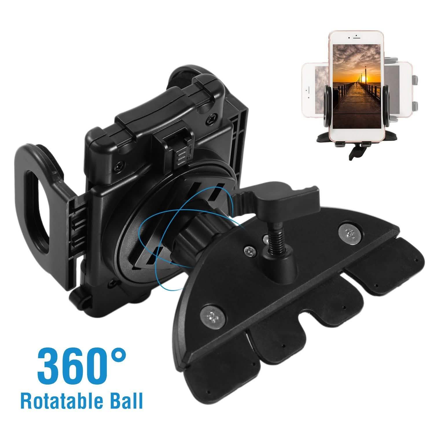 360° Universal CD Slot Car Phone Mount Automotive - DailySale