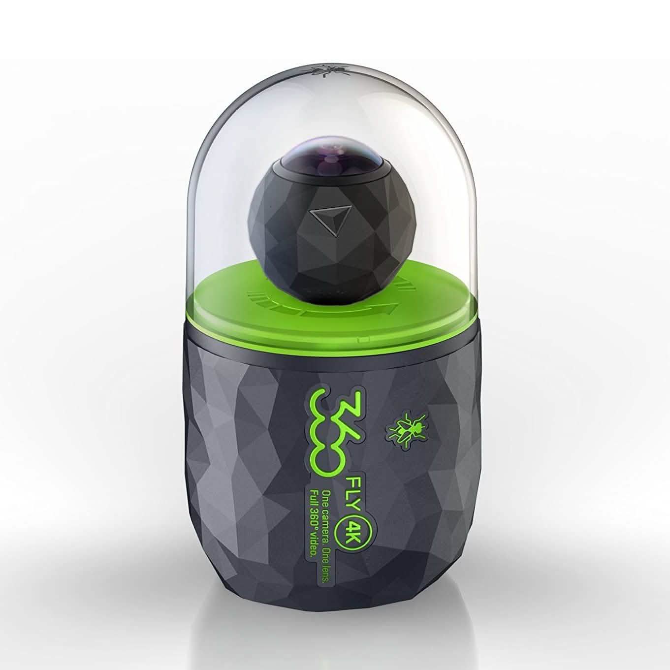 360Fly 4K VR Capable Action Video Camera Professional Camcorder - Black Cameras & Drones - DailySale