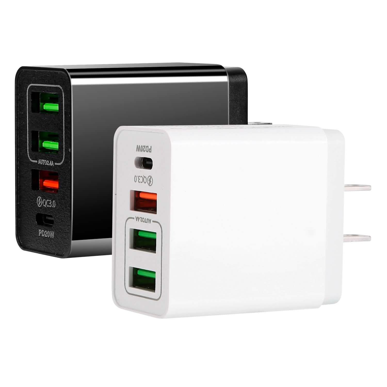 36W USB C 4-Port Fast Charger Mobile Accessories - DailySale