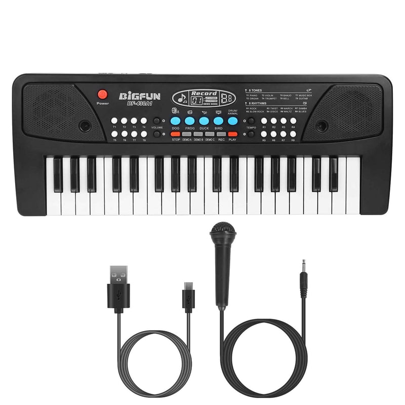 37 Keys Digital Music Electronic Keyboard Instrument with Microphone Toys & Games - DailySale