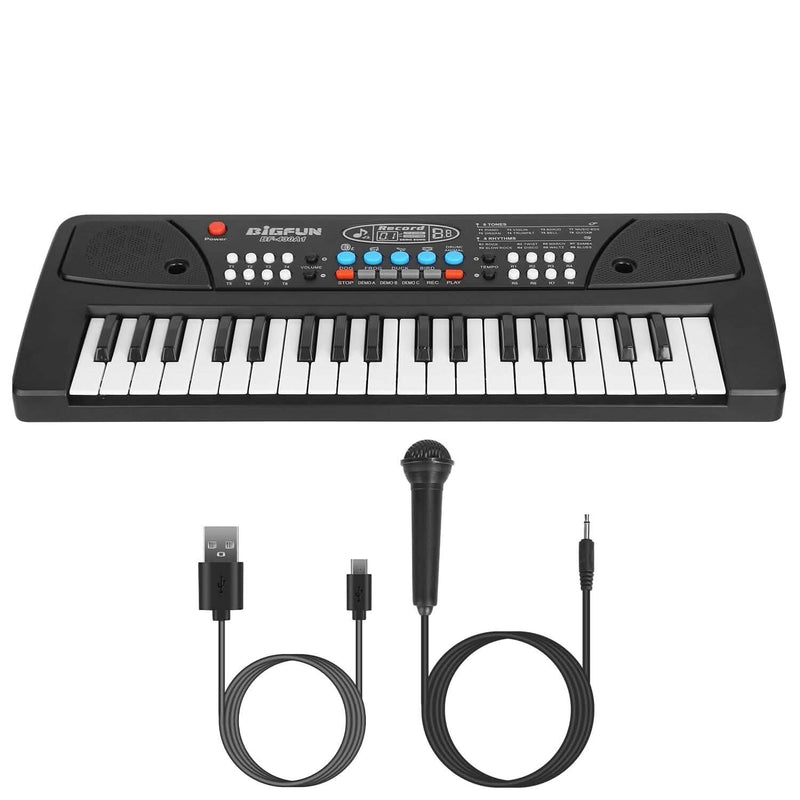 37 Keys Digital Music Electronic Keyboard Instrument with Microphone Toys & Games - DailySale