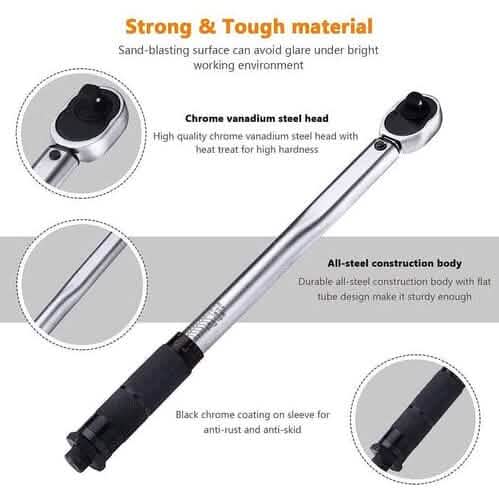 3/8 Drive Click Torque Wrench Set-HTW1A Automotive - DailySale