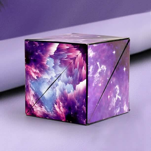 3D Changeable Magnetic Magic Puzzle Cube Toys & Games Purple - DailySale
