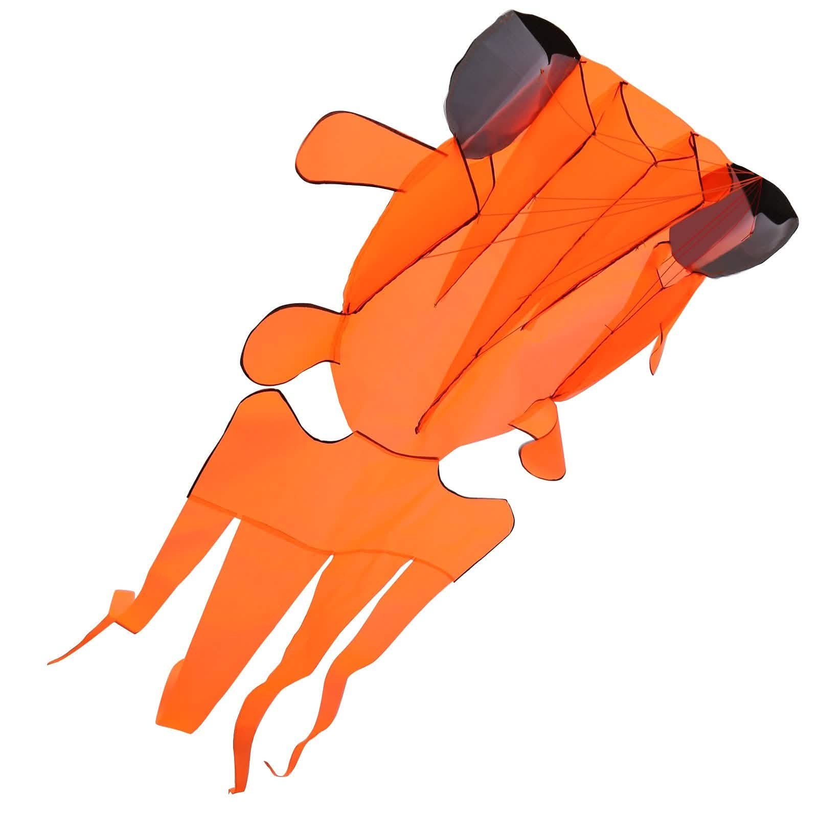3D Kite Easy to Fly Orange Goldfish Toys & Games - DailySale