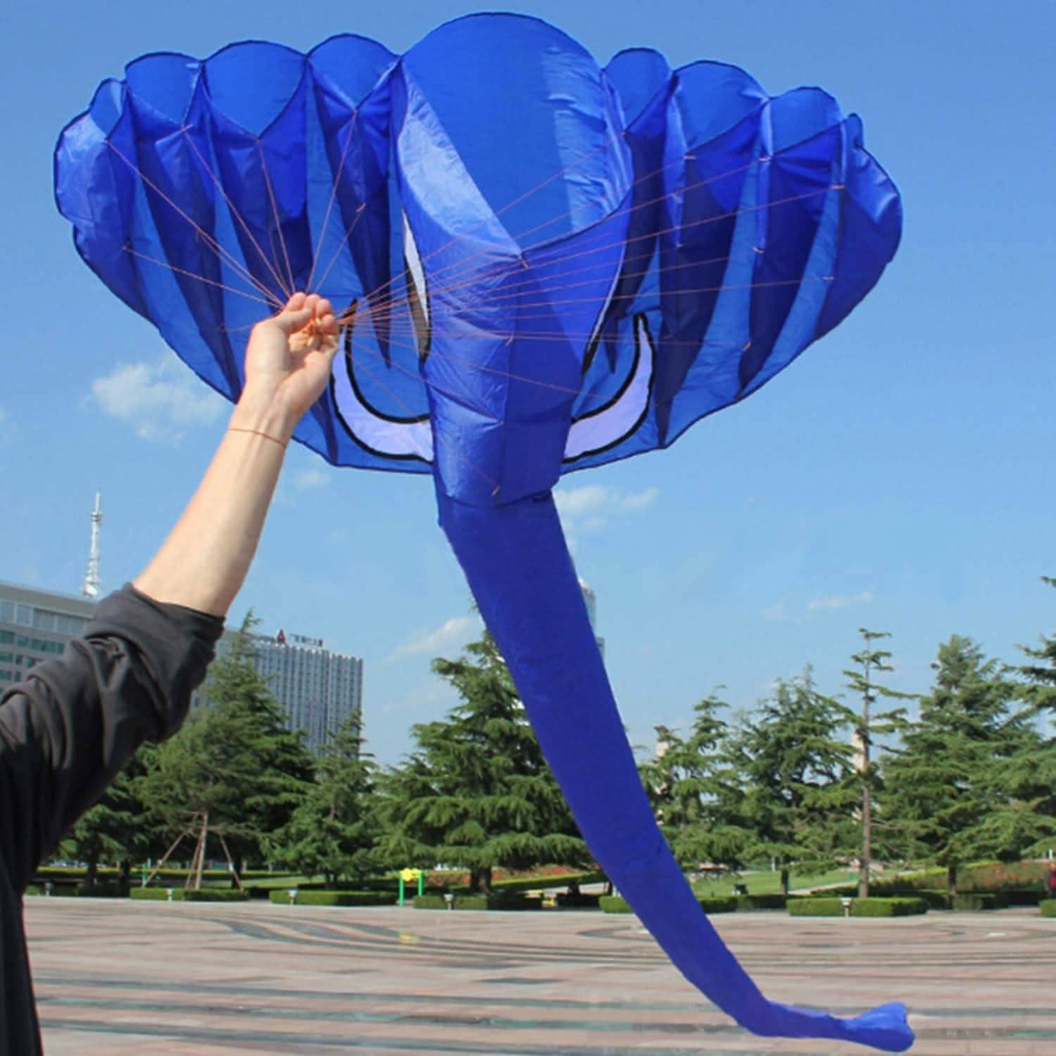 3D Kite Giant Elephant Easy to Fly Outdoor Games Activities for Kids Sports & Outdoors - DailySale