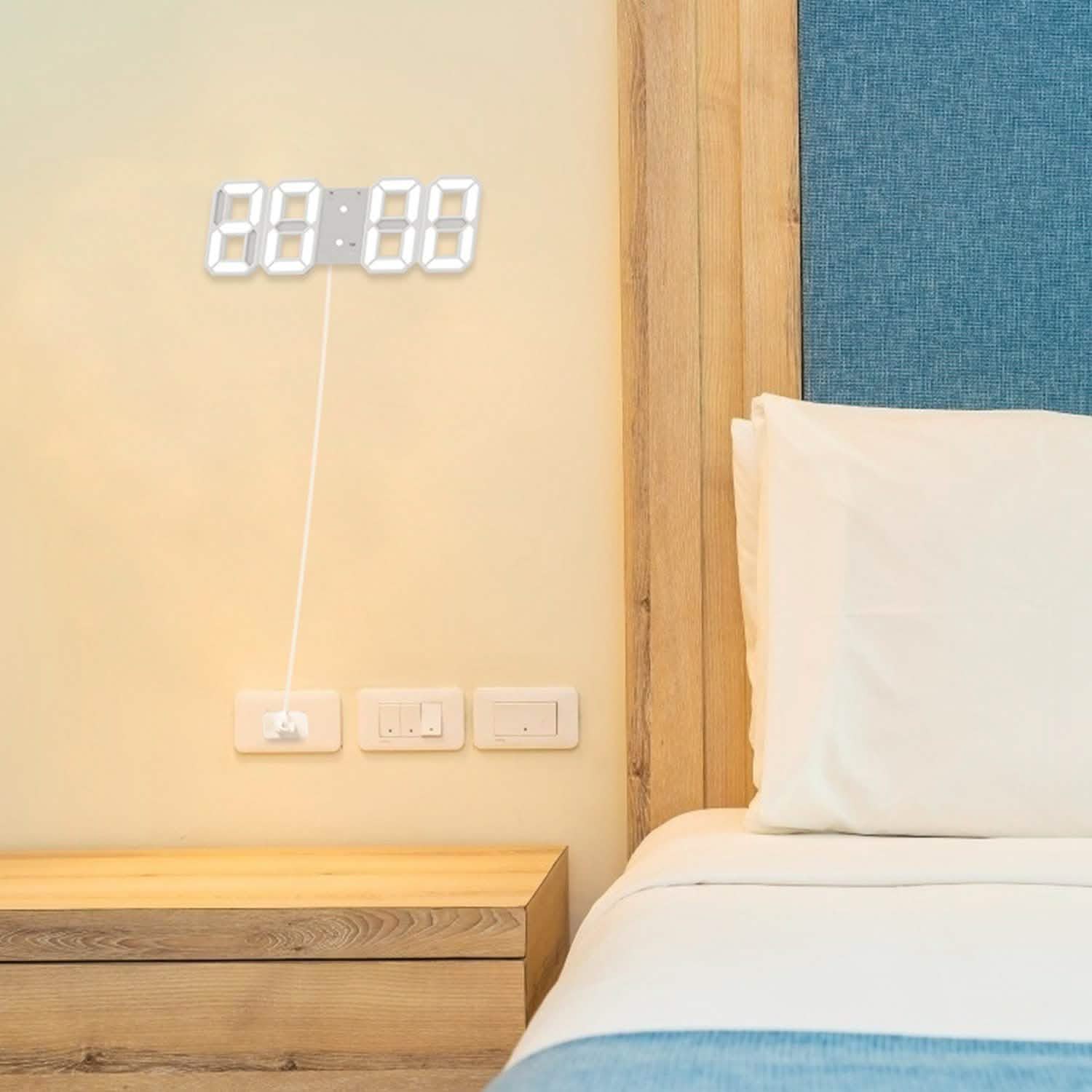3D LED Digital Wall Clock Household Appliances - DailySale