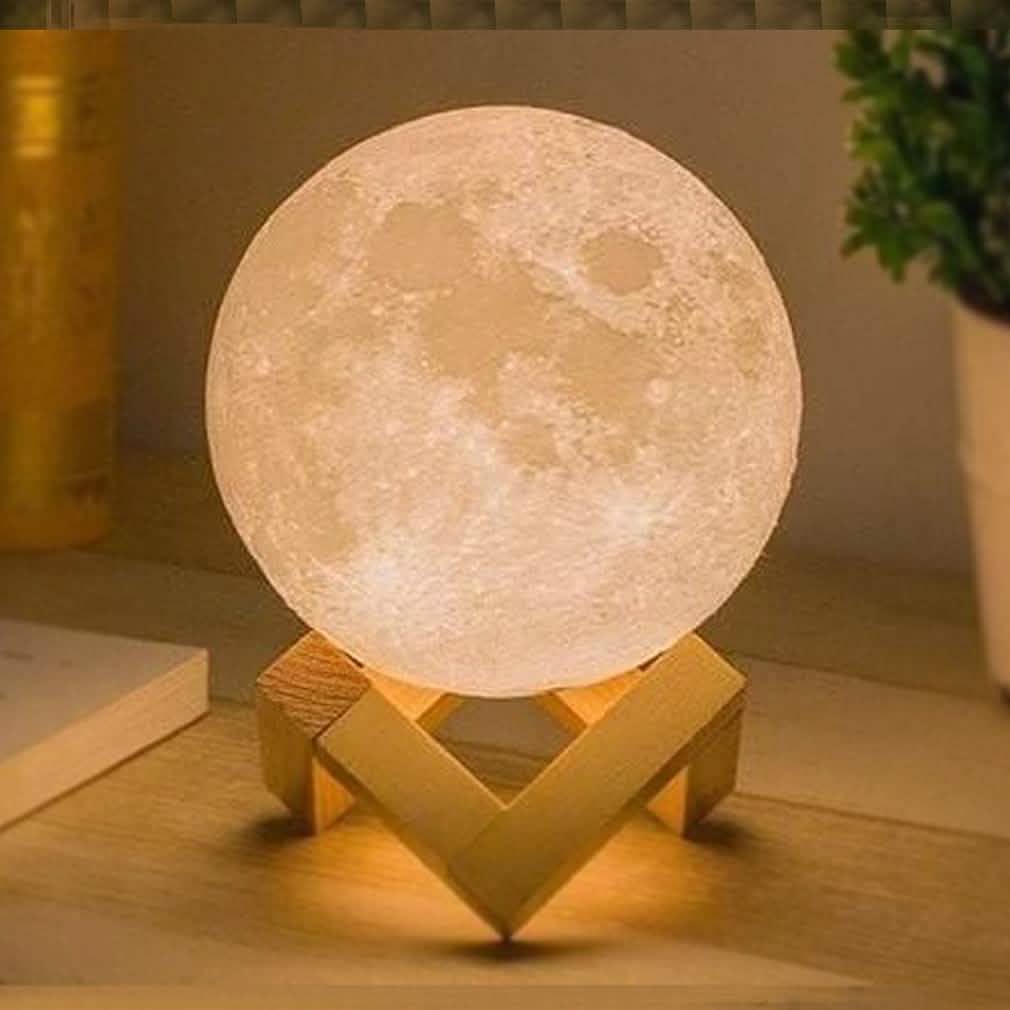 3D Printed Night Light Moon Lamp Home Lighting - DailySale