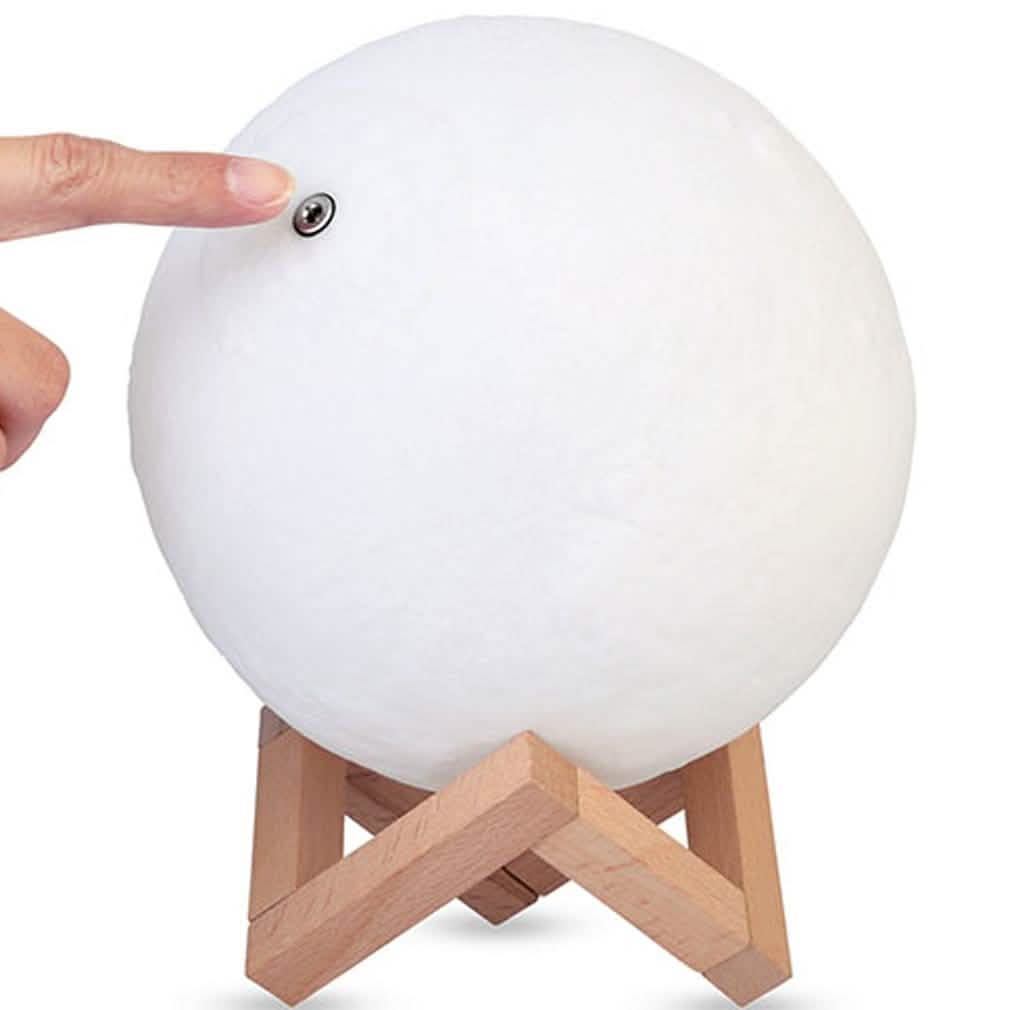 3D Printed Night Light Moon Lamp Home Lighting - DailySale
