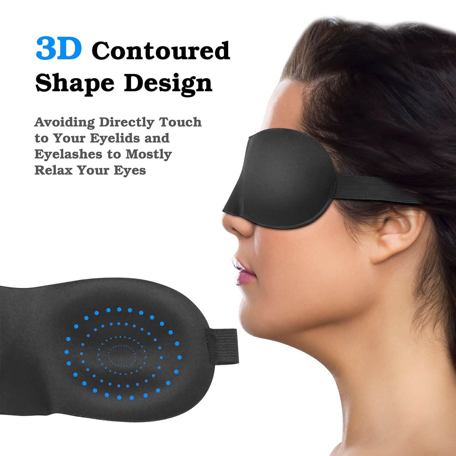 3D Soft Blindfold Sleeping Eye Mask Everything Else - DailySale