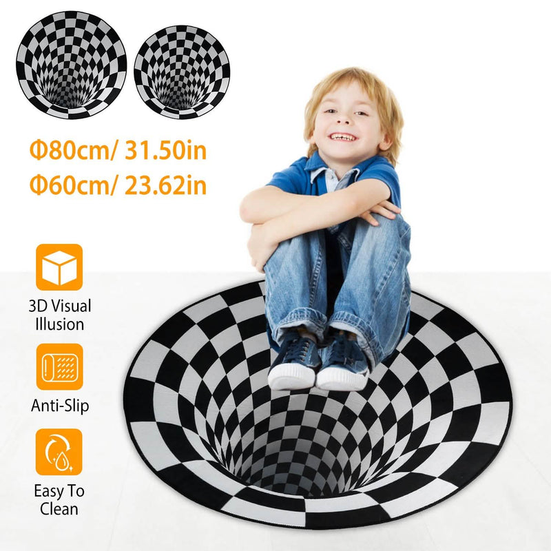3D Visual Floor Area Anti-Slip Mat Furniture & Decor - DailySale
