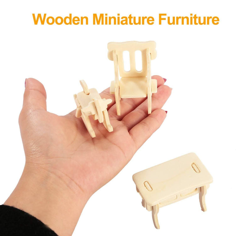 3d Wooden Dollhouse Furniture Puzzles Toys & Games - DailySale