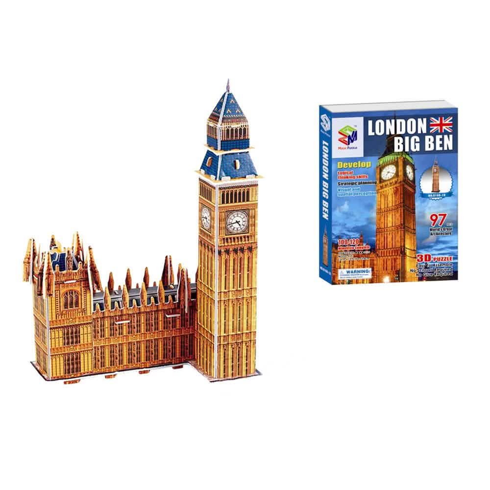 3D World Architecture Puzzles Toys & Games Big Ben - DailySale