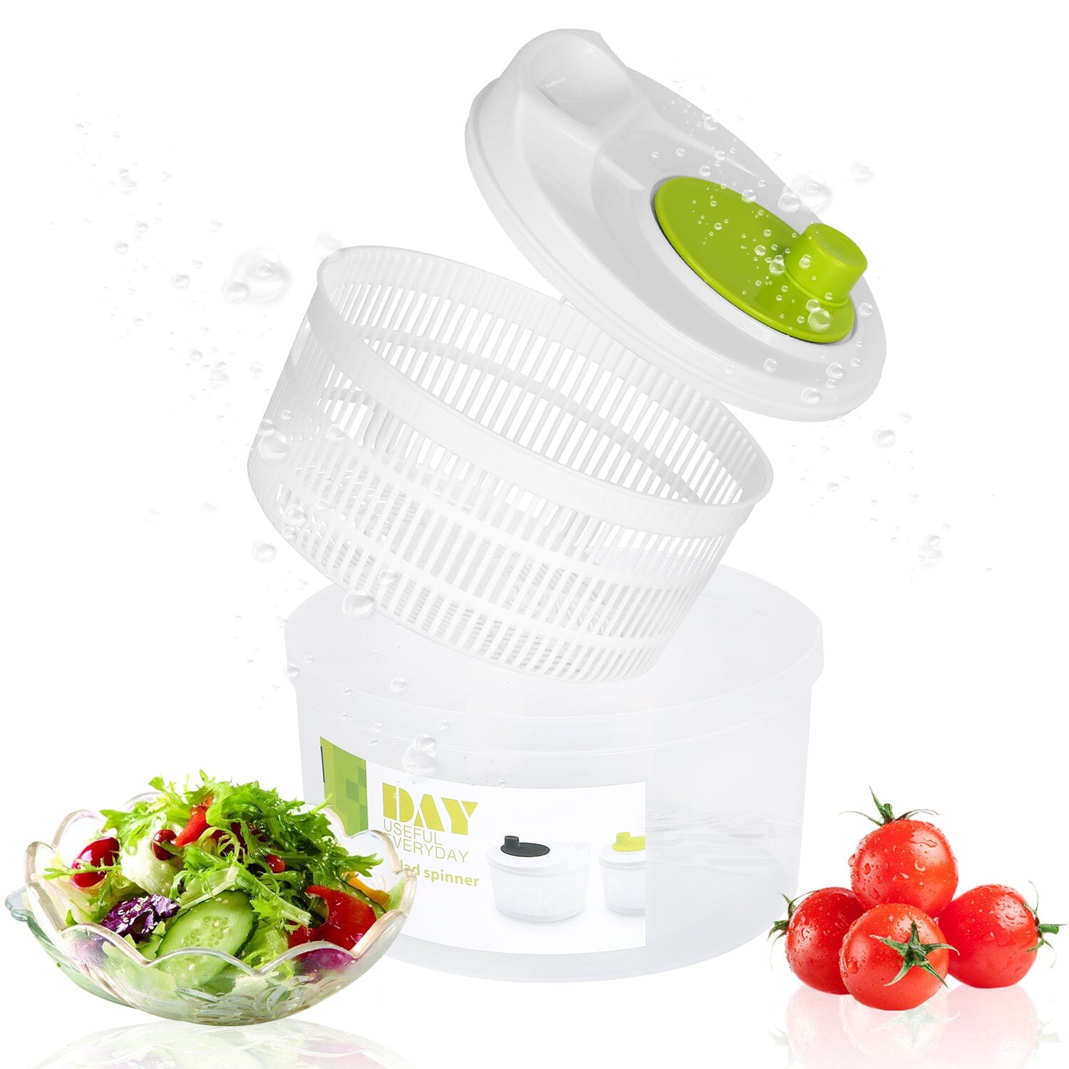 GREAT kitchen Capacity 3L Salad Spinner Vegetable Washer Fruit