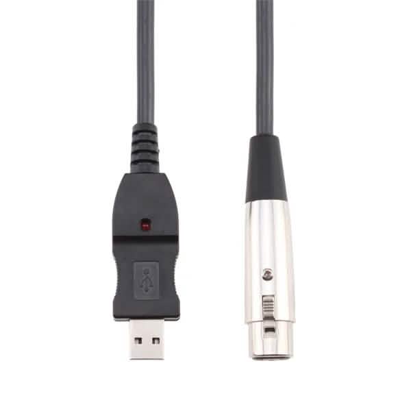 3M USB Male to XLR Female Microphone USB Mic Link Cable Headphones & Audio - DailySale