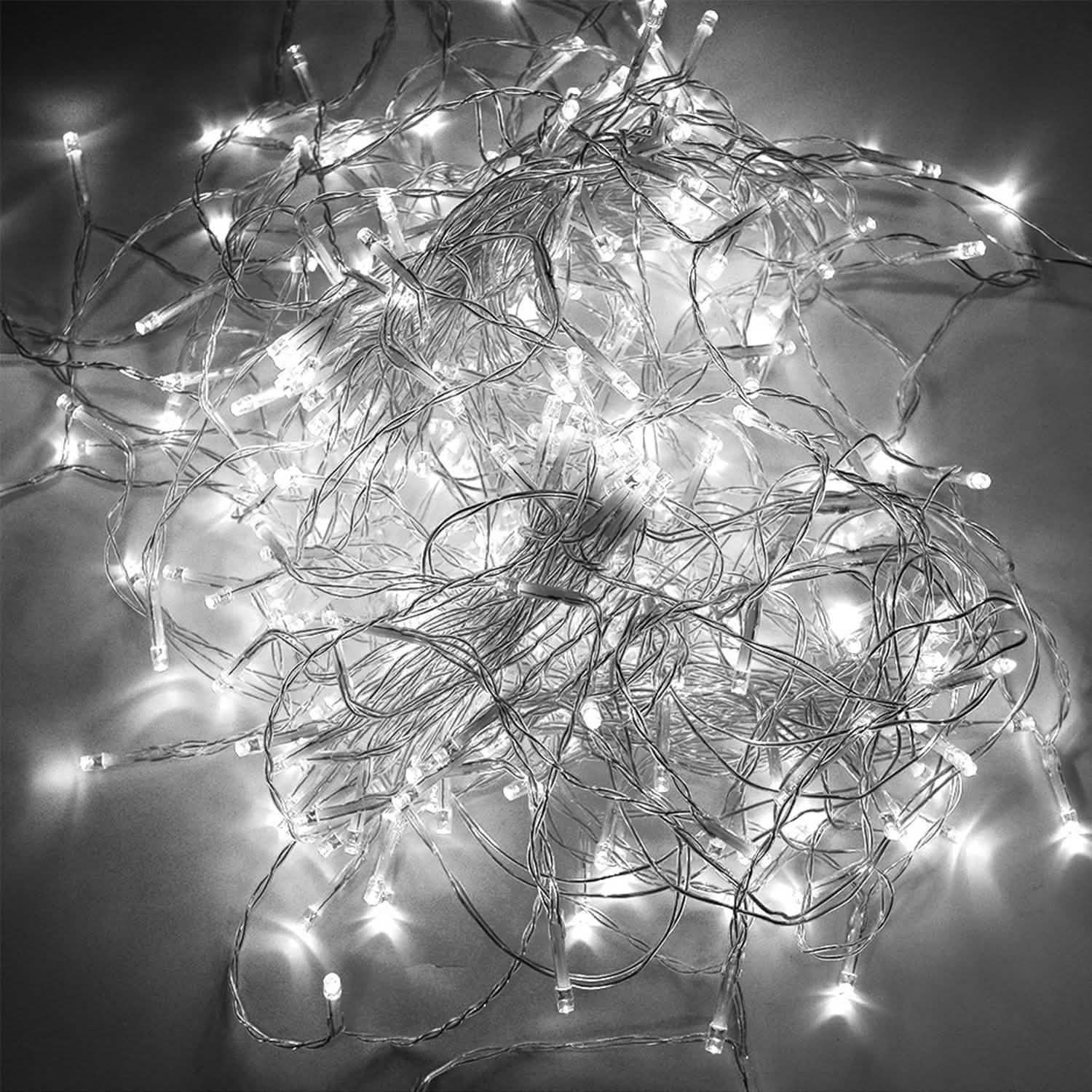3m x 2m Cool White Waterproof Curtain Fairy String Lights with 8 Modes Outdoor Lighting - DailySale