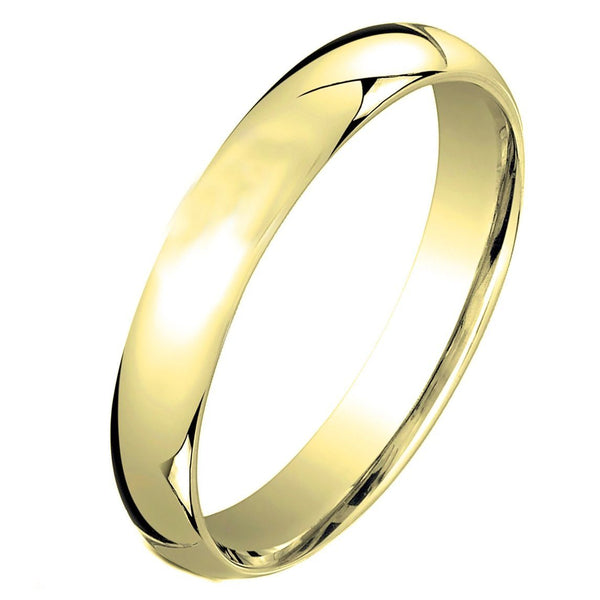 3MM Unisex Comfort Fit Wedding Band Ring Rings 5 Gold - DailySale
