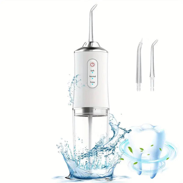 4-in-1 Cordless Water Flossers Oral Irrigator With DIY Mode 4 Jet Tips Beauty & Personal Care White - DailySale