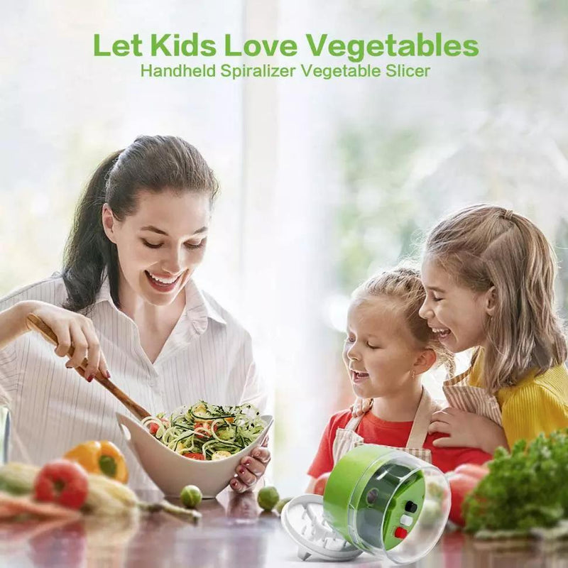 4-in-1 Fruit Vegetable Slicer Adjustable Spiral Grater Kitchen & Dining - DailySale