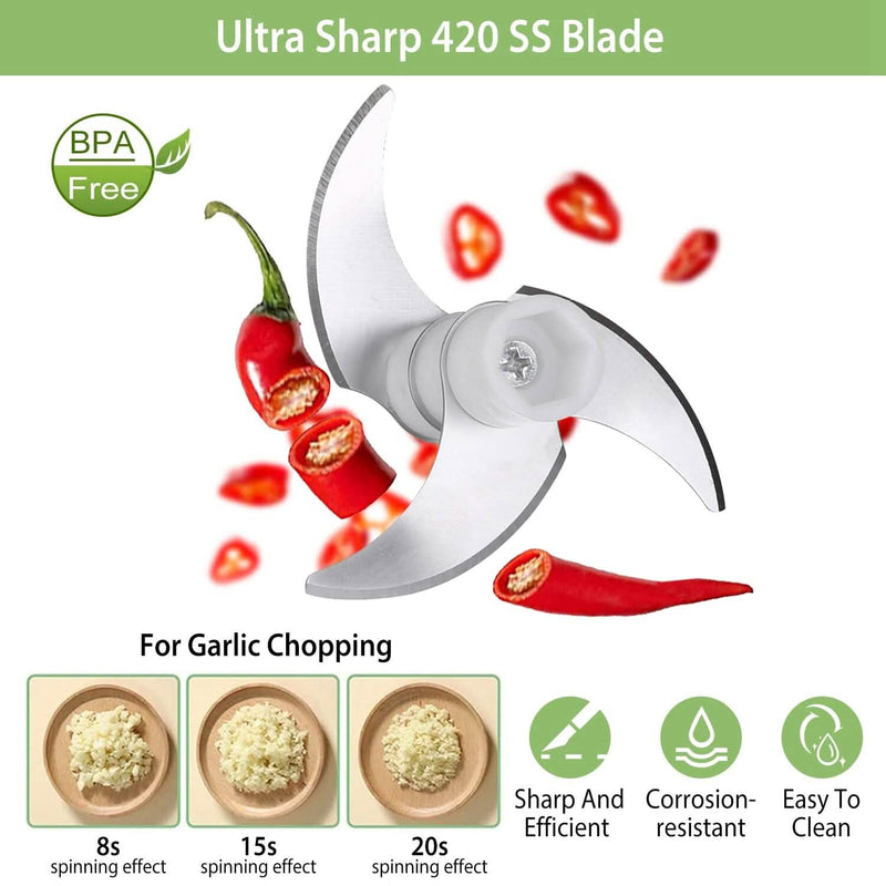 4-in-1 Handheld Electric Vegetable Chopper, Grinder, Slicer and Dicer Kitchen Tools & Gadgets - DailySale